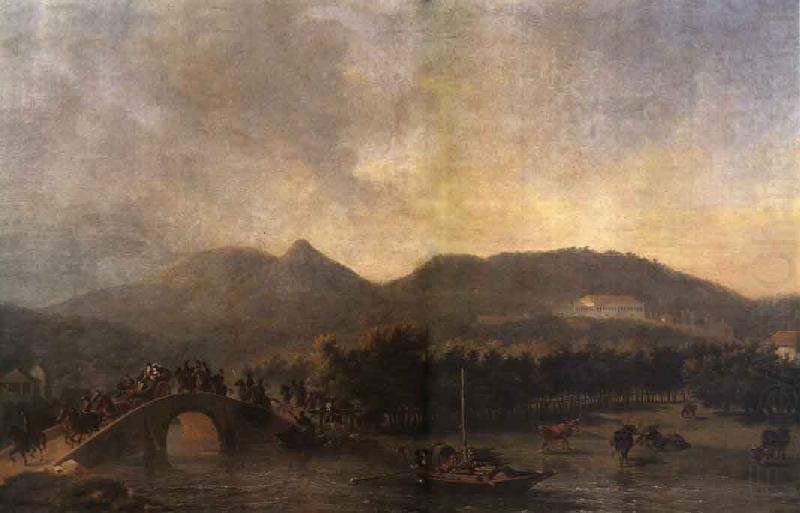 The Royal Processions Crossing of Maracana Bridge, Nicolas-Antoine Taunay